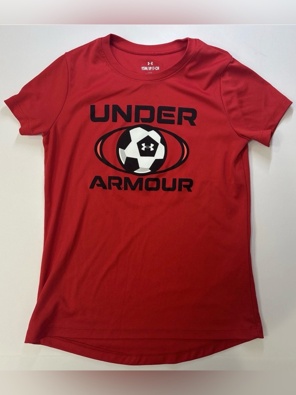 Under Armour Red Short-Sleeve Soccer Logo Tee